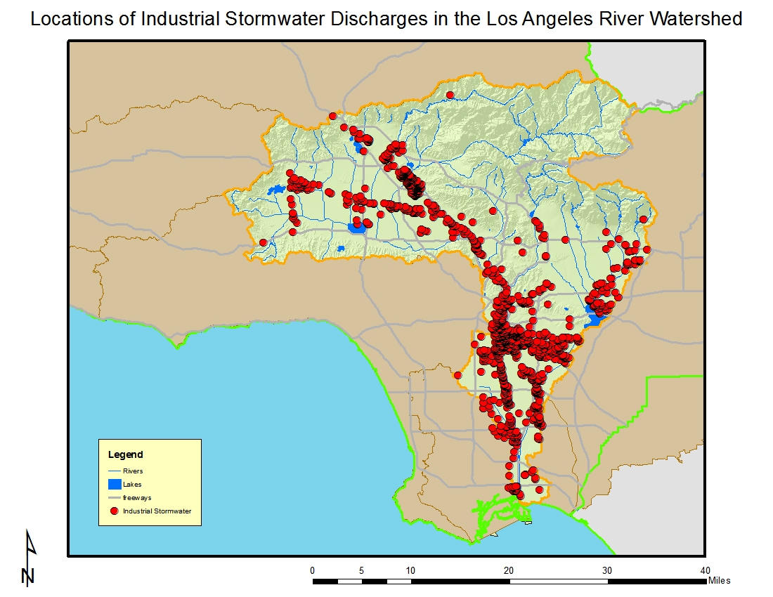 Locations of Industrial Stormwater Discharges